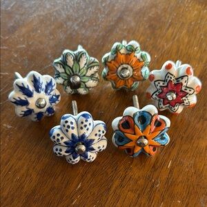 Colorful Decorative Knobs/Accents with Intricate Patterns